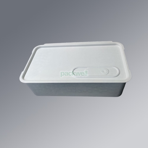 Luxury bagasse molded pulp 100% eco-friendly power bank packaging box